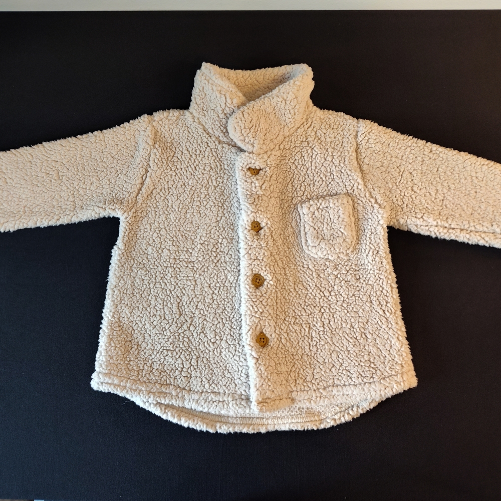 Cozy Cream Kids Sherpa Sweater